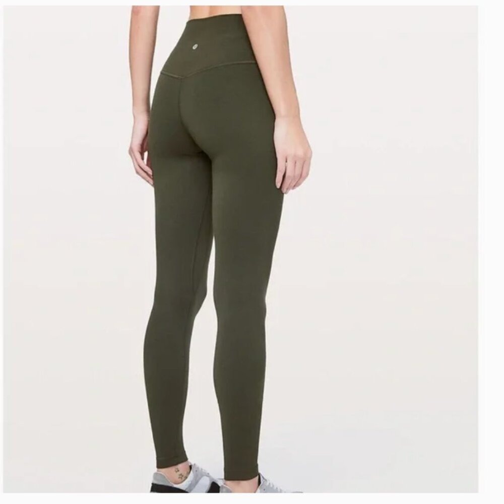 Lululemon Align Pant 28"‎ Dark Olive size 2